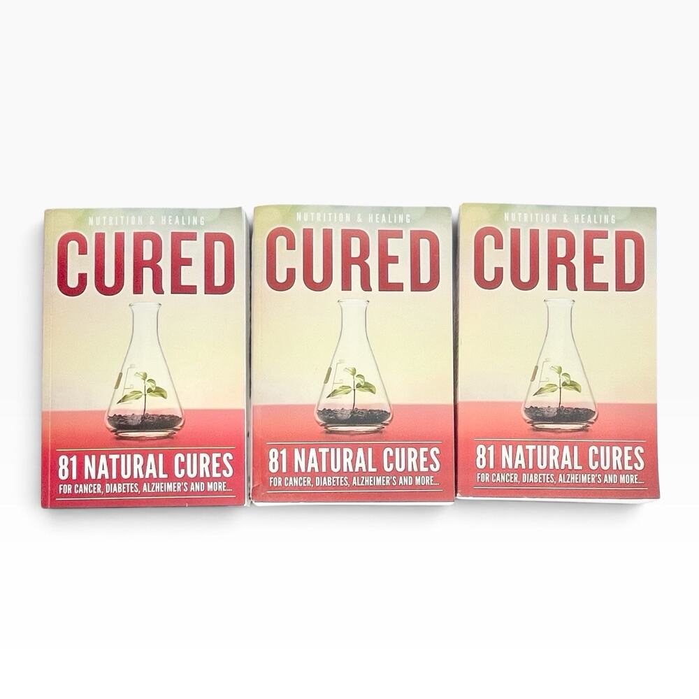 Cured 81 Natural Cures for Cancer, Diabetes, Alzheimer’s - 3 Paperback Books